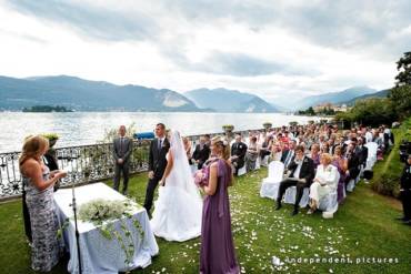 Свадебная церемония на озере Маджоре