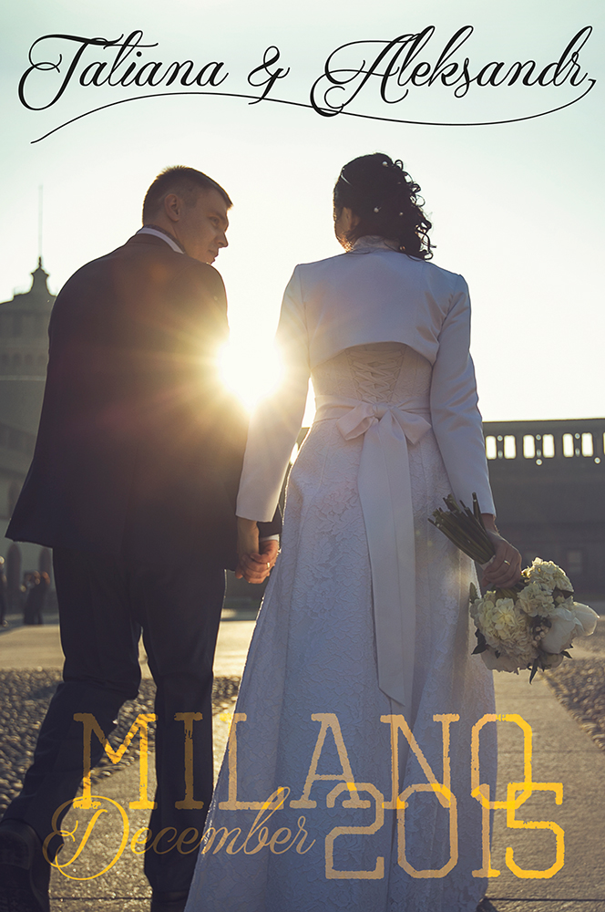 Свадьба в Милане Александра и Татьяны
