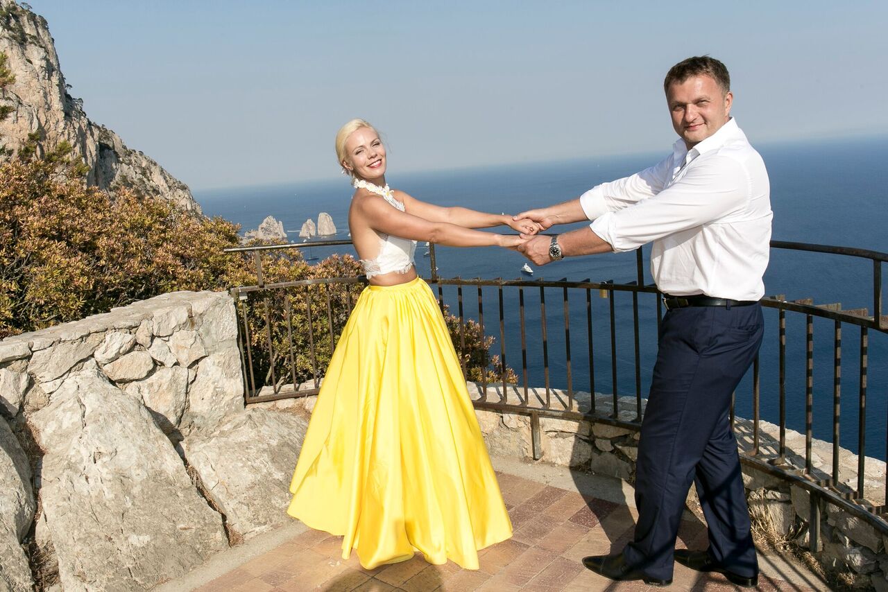 Свадьба на озере Капри.www.weddings-italy.ru