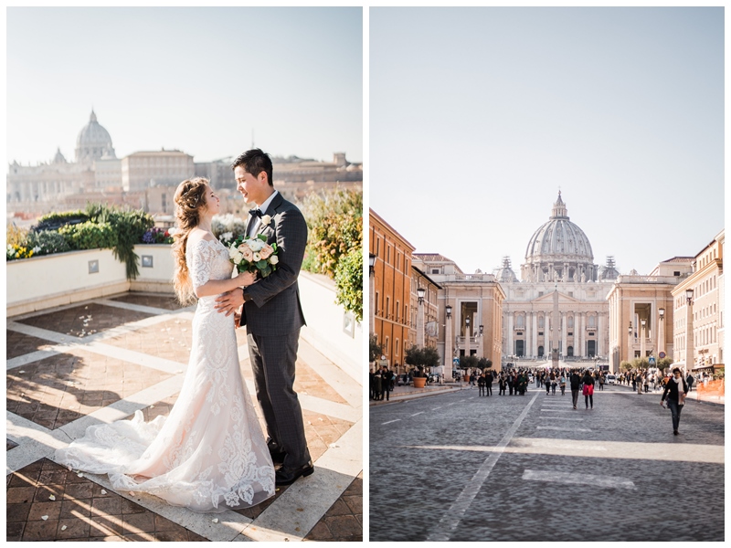 символическая свадьба в Риме